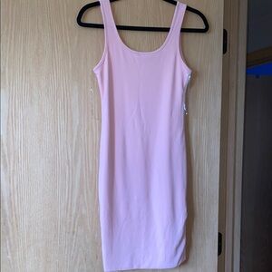 Elegant Pink Sleeveless Dress